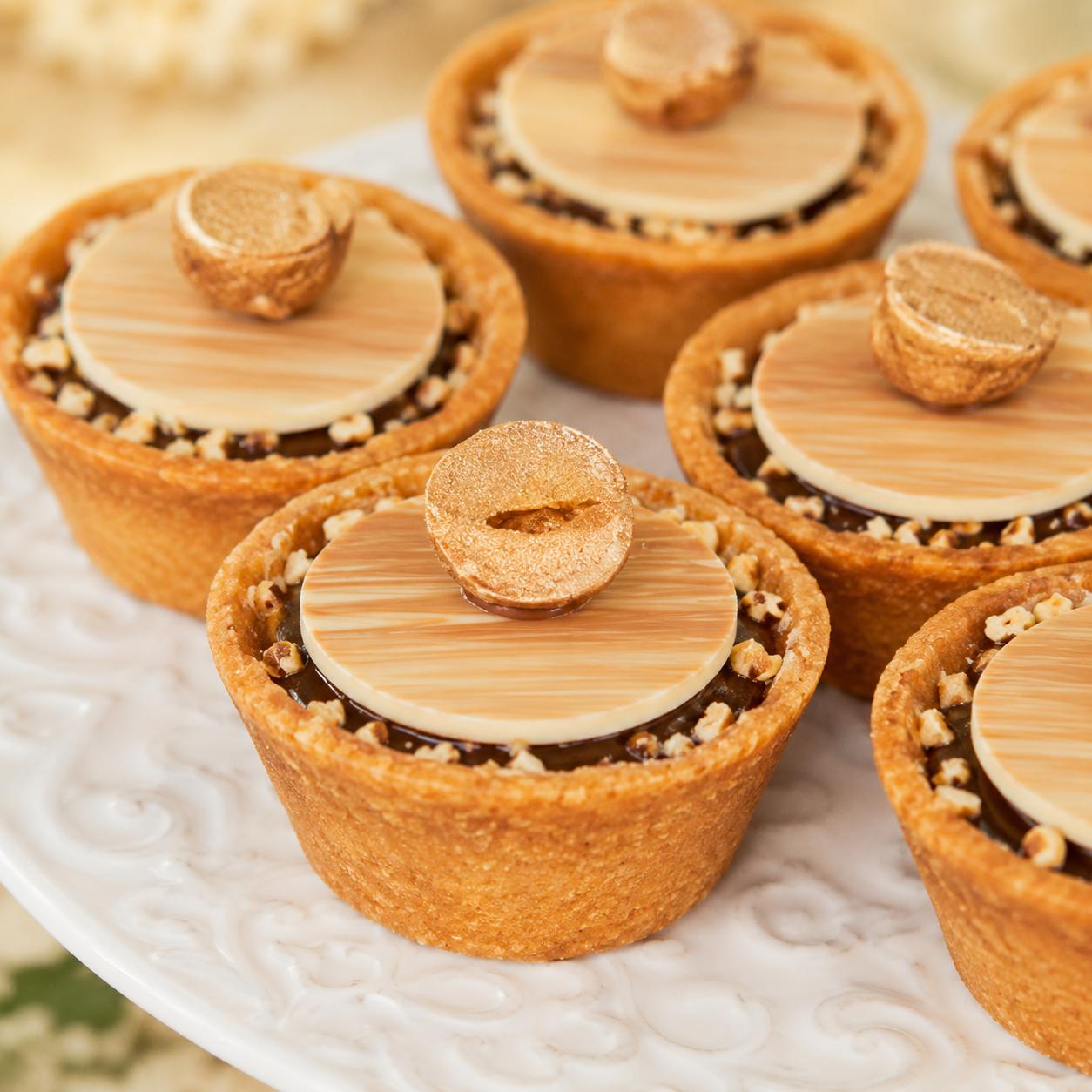 Tartaletas de chocolate y avellanas